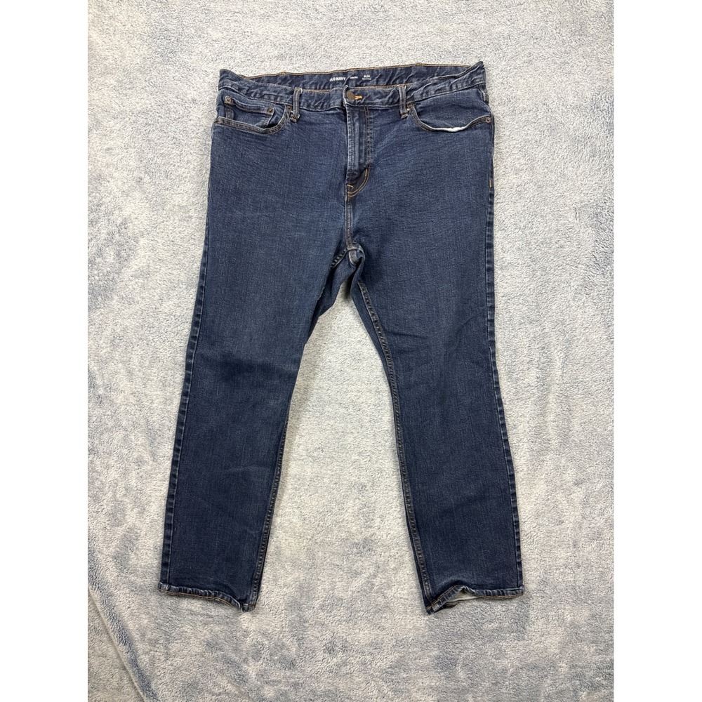 Old Navy Mens 40x30 Dark Wash Slim Built-In Flex Jeans Denim Pants
